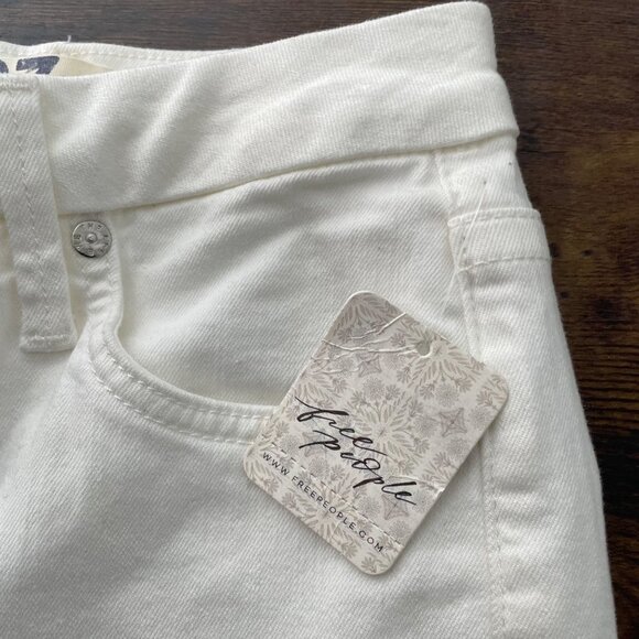 Free People White Skinny Jeans Size 27 Summer Coastal Boho Revolve NWT - Picture 7 of 8